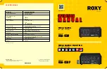 Preview for 1 page of Roxy RSA-45M Operation Manual