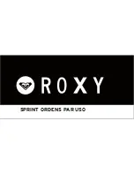 Preview for 74 page of Roxy Sprint Instruction Manual