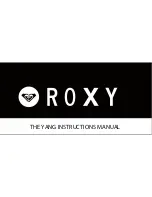 Roxy THE YANG Instruction Manual preview