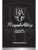 Royal Alloy Grand Tourer GT125 Operation Manual preview