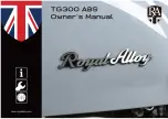 Royal Alloy TG300 ABS Owner'S Manual preview