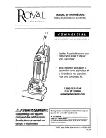 Предварительный просмотр 36 страницы Royal Appliance COMMERCIAL Owner'S Manual