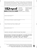 Предварительный просмотр 23 страницы Royal Appliance Steam & Swing Operating Manual