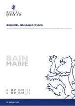 Royal Catering BAIN MARIE RC BM 01 User Manual preview