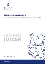Royal Catering RC-HJ140 User Manual preview