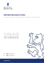 Royal Catering RC-SPR01 User Manual preview