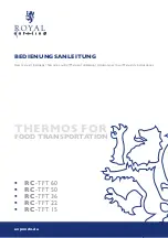 Royal Catering RC-TFT15 User Manual предпросмотр