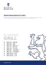 Royal Catering RCEG-55 User Manual preview