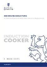Royal Catering RCIC-1800P6 User Manual preview