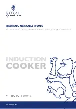 Preview for 1 page of Royal Catering RCIC-1800P6 User Manual