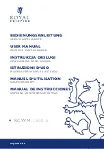 Preview for 1 page of Royal Catering RCWM-1500-S User Manual