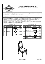 Royal Classics ANASTASIA DP1731-20 Assembly Instructions preview