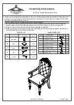 Preview for 1 page of Royal Classics Maximus D1754-21 Assembly Instructions