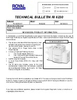 Preview for 2 page of Royal Copystar Ri 6230 Technical Bulletin