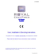 Preview for 1 page of Royal Cozyfires 18" Inset Raised User, Installation & Servicing Instructions