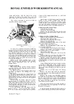 Preview for 15 page of Royal Enfield 350 BULLET 1949 Workshop Maintenance Manual