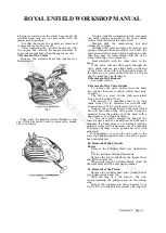 Preview for 16 page of Royal Enfield 350 BULLET 1949 Workshop Maintenance Manual