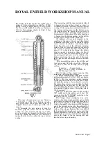 Preview for 56 page of Royal Enfield 350 BULLET 1949 Workshop Maintenance Manual