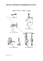 Preview for 96 page of Royal Enfield 350 BULLET 1949 Workshop Maintenance Manual