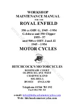 Royal Enfield 350 Clipper Workshop Maintenance Manual preview