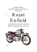 Royal Enfield CONSTELLATION 1958 Workshop Maintenance Manual preview