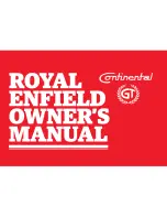 Предварительный просмотр 1 страницы Royal Enfield Continental GT Owner'S Manual