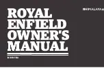 Royal Enfield Himalayan 2018 Owner'S Manual preview