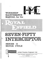 Royal Enfield II Series Workshop Maintenance Manual preview