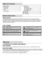 Preview for 2 page of Royal garden AMBSST405 Use And Care Manual