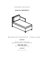 Preview for 1 page of Royal garden BWKSEC207 Assembly Instructions Manual