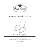 Royal garden Eero Assembly Instructions Manual preview