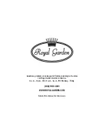 Предварительный просмотр 22 страницы Royal garden FCS70439RSTRGDS Use And Care Manual