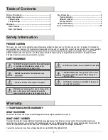 Preview for 2 page of Royal garden GFM00725R Use And Care Manual