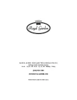 Предварительный просмотр 21 страницы Royal garden GFM00747A Use And Care Manual