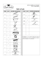 Preview for 2 page of Royal garden OUB10A001 Assembly Instructions Manual