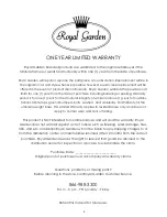 Preview for 9 page of Royal garden OUB10A001 Assembly Instructions Manual