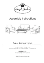 Royal garden Russell Assembly Instructions Manual предпросмотр