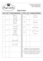 Предварительный просмотр 2 страницы Royal garden Russell Assembly Instructions Manual