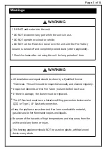 Предварительный просмотр 5 страницы Royal garden TM21RD41FPT1 Assembly Instructions Manual