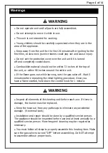 Предварительный просмотр 6 страницы Royal garden TM21RD41FPT1 Assembly Instructions Manual