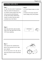 Предварительный просмотр 8 страницы Royal garden TM21RT56FPT1 Assembly Instructions Manual