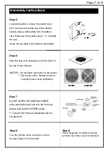 Предварительный просмотр 9 страницы Royal garden TM21RT56FPT1 Assembly Instructions Manual