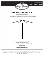 Royal garden TUSCAN Use And Care Manual preview