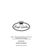 Preview for 14 page of Royal garden URA03801A Use And Care Manual