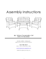 Предварительный просмотр 1 страницы Royal garden VTSCST401 Assembly Instructions Manual