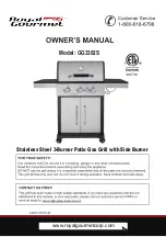 ROYAL GOURMET GG3302S Owner'S Manual preview