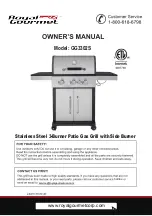 Предварительный просмотр 1 страницы ROYAL GOURMET GG3302S Owner'S Manual