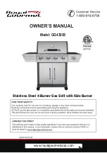 ROYAL GOURMET GG4302S Owner'S Manual preview