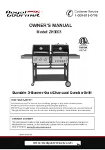 Предварительный просмотр 1 страницы ROYAL GOURMET ZH3003 Owner'S Manual