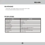 Preview for 7 page of Royal Sovereign International RCD-4000 Owner'S Manual